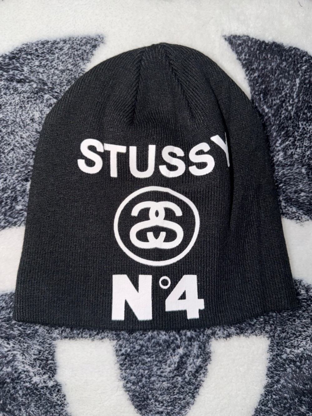 Stussy Number 4 Skullcap in Black
